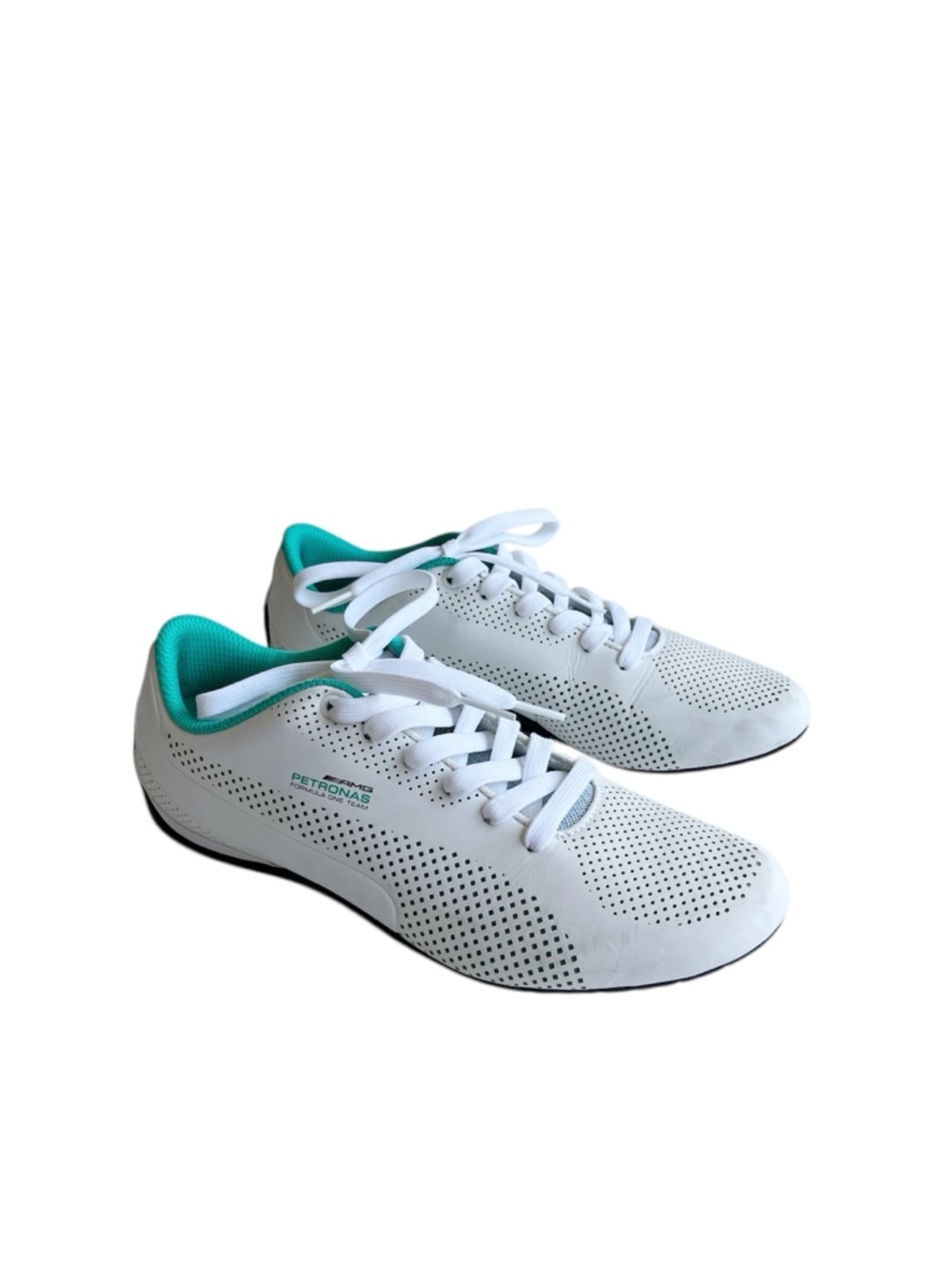 Puma Mercedes Amg Petronas Drift Cat 5 Ultra Soccer Shoe Size 9 42 White Green